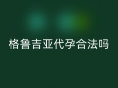 格鲁吉亚助孕合法吗