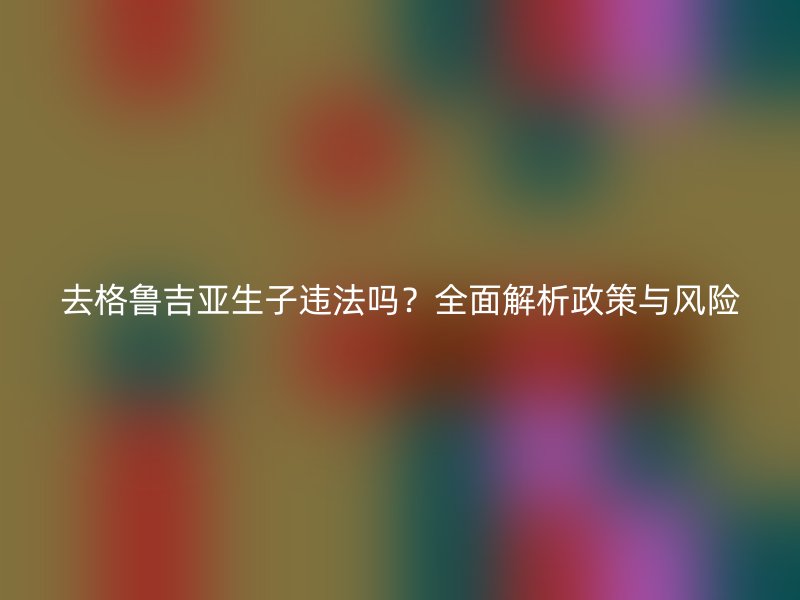去格鲁吉亚生子违法吗？全面解析政策与风险
